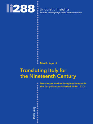 cover image of Translating Italy for the Nineteenth Century